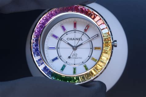 chanel rainbow watch|Chanel j12 bezel.